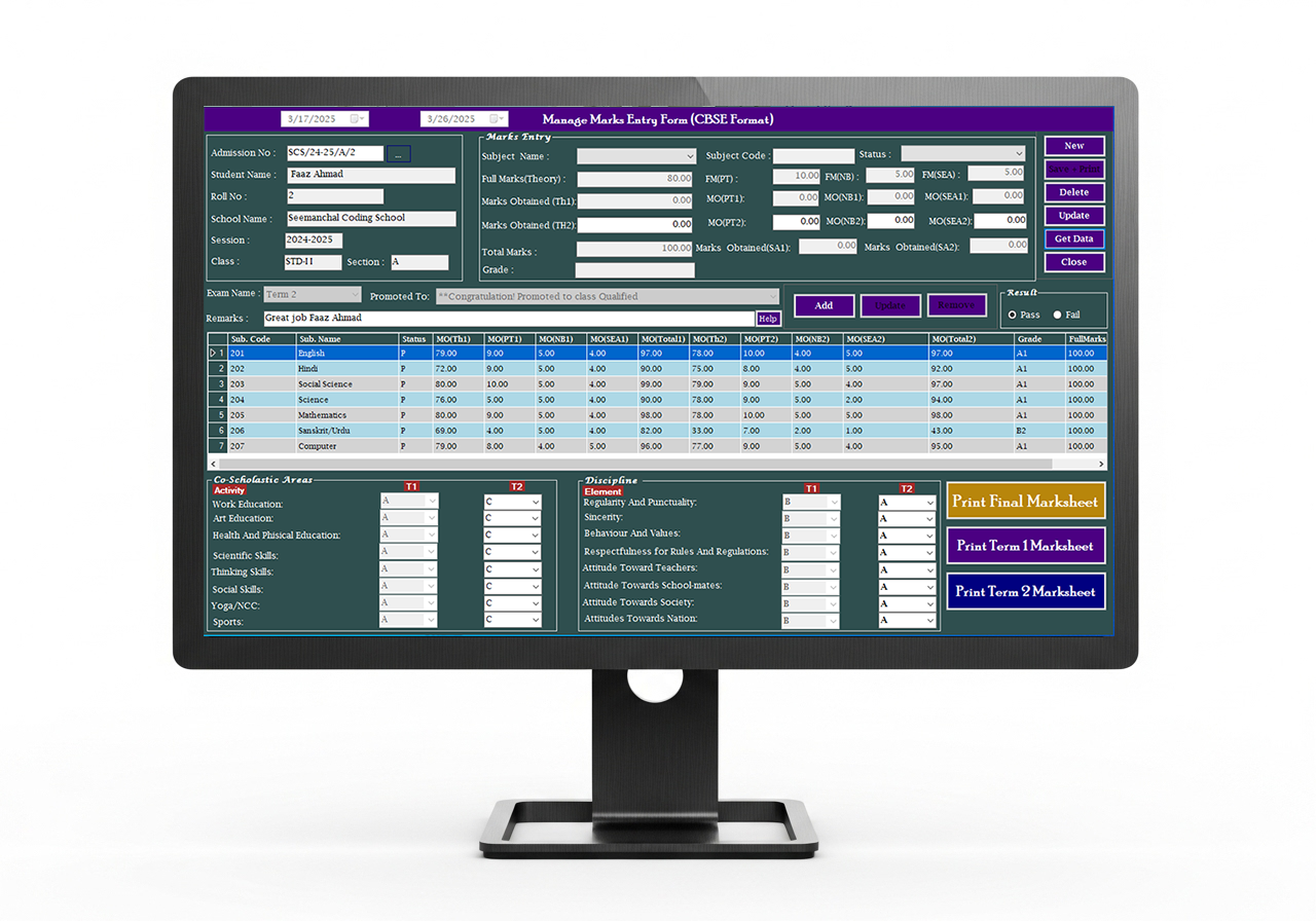 Exam Dashboard